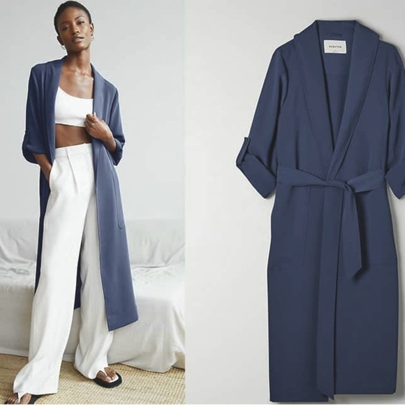 Aritzia Jackets & Blazers - Aritzia Navy Babaton New Kahlo Robe